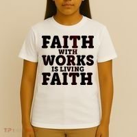 Faith With Works Is Living Faith T-Shirt thumb 4