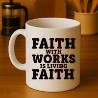 Faith With Works Is Living Faith Coffee Mug thumb 4