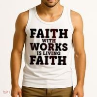 Faith With Works Is Living Faith Tank Top thumb 3