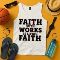 Faith With Works Is Living Faith Tank Top thumb 4