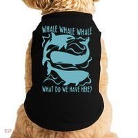 Funny Whale What Do We Have Here Doggie Tank thumb 0