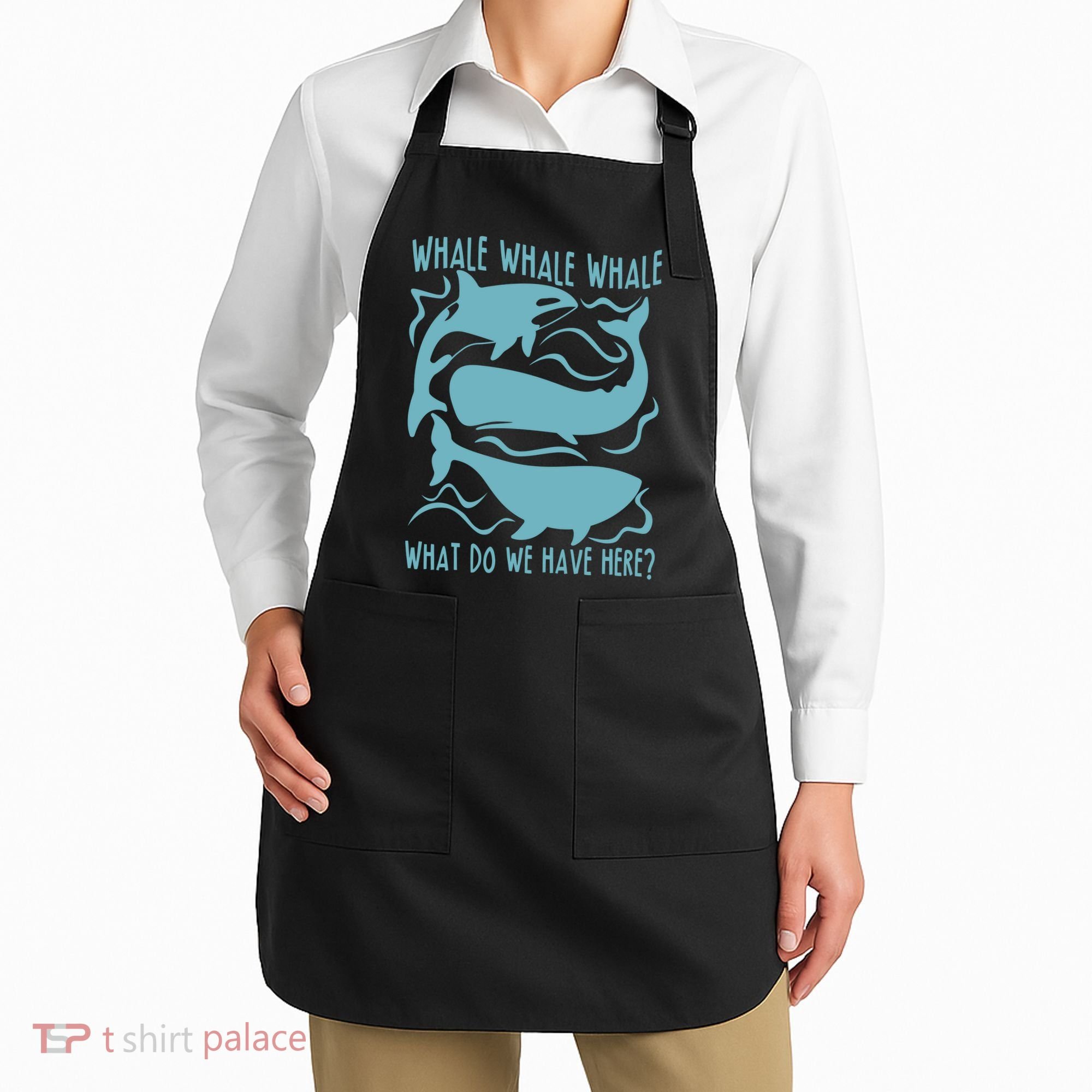 Funny Whale What Do We Have Here Apron