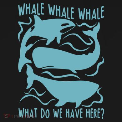 Funny Whale What Do We Have Here Flat Bill Trucker Hat