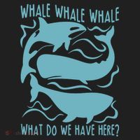 Funny Whale What Do We Have Here Golf Towel thumb 3
