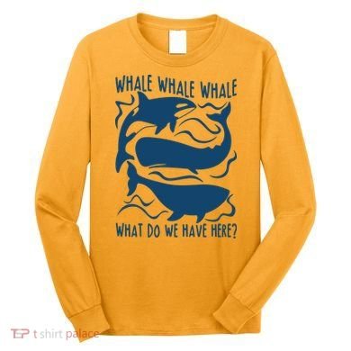 Funny Whale What Do We Have Here Long Sleeve Shirt