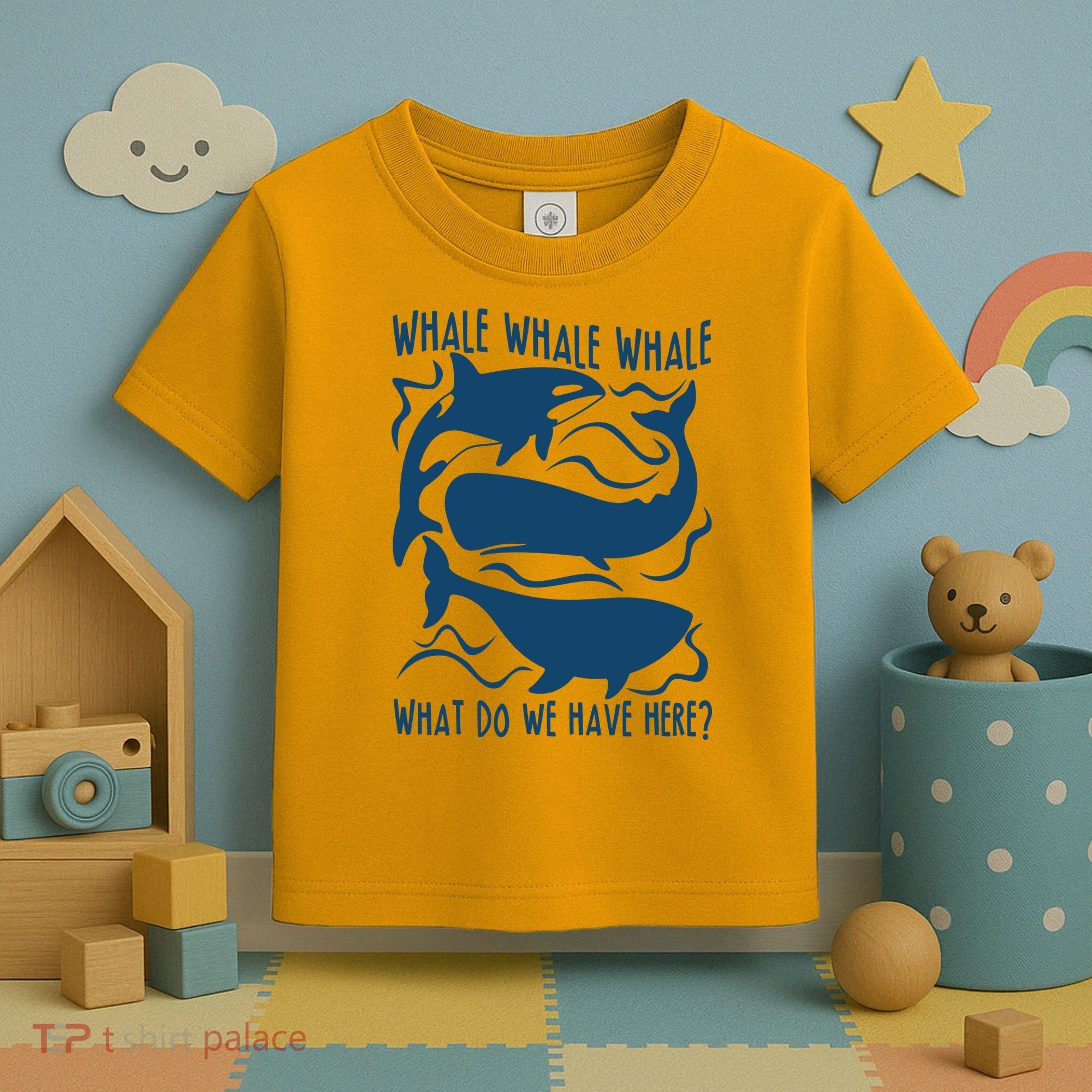Funny Whale What Do We Have Here Toddler T-Shirt