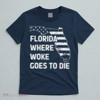 Florida Where Woke Goes To Die Funny Retro T-Shirt thumb 5