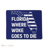 Florida Where Woke Goes To Die Funny Retro Mousepad thumb 0