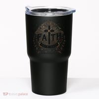 For We Walk Faith Not By Sight Christian Bible Verse Tumbler thumb 0