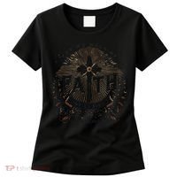For We Walk Faith Not By Sight Christian Bible Verse Women's T-Shirt thumb 0