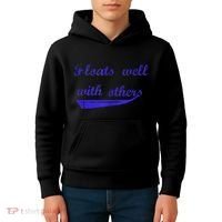 Floats Well With Others Kids Hoodie thumb 4