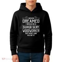Funny Woodworking Woodworker Gift Kids Hoodie thumb 4