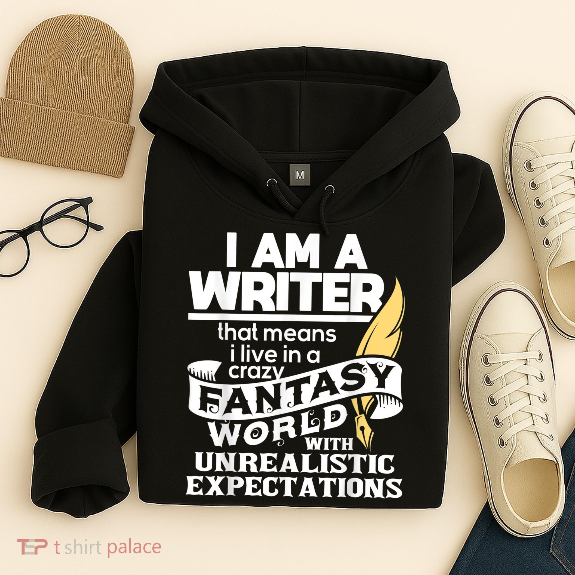 Fantasy World With Unrealistic Expectations Author Writer Hoodie