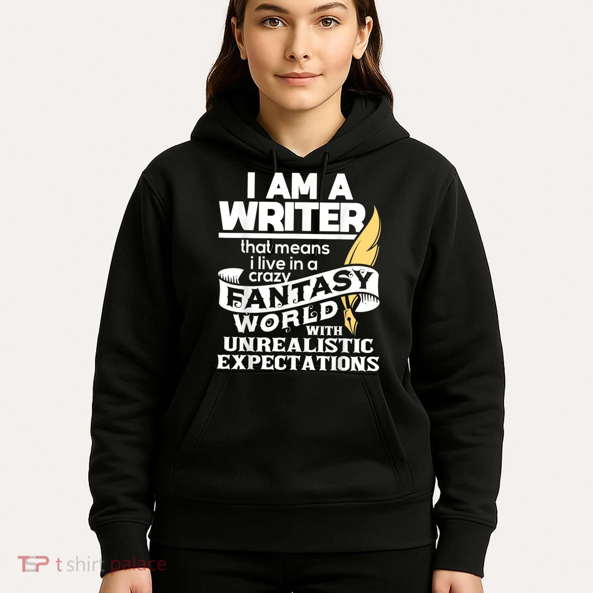 Fantasy World With Unrealistic Expectations Author Writer Hoodie