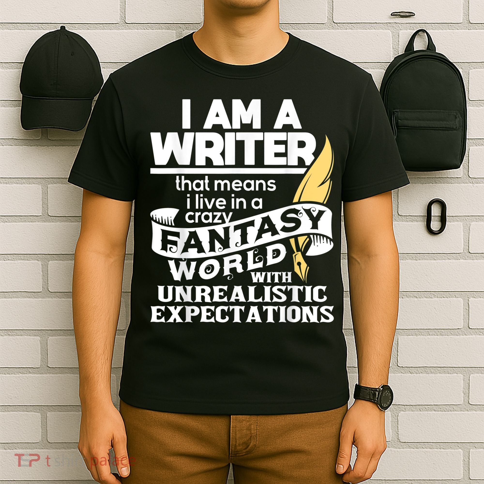 Fantasy World With Unrealistic Expectations Author Writer T-Shirt