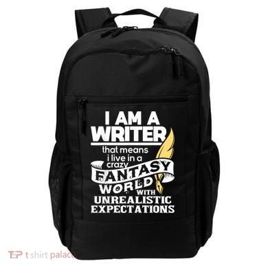 Fantasy World With Unrealistic Expectations Author Writer Backpack