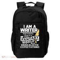 Fantasy World With Unrealistic Expectations Author Writer Backpack thumb 0