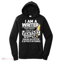 Fantasy World With Unrealistic Expectations Author Writer Women's Hoodie thumb 0