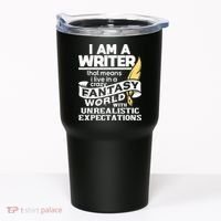Fantasy World With Unrealistic Expectations Author Writer Tumbler thumb 0