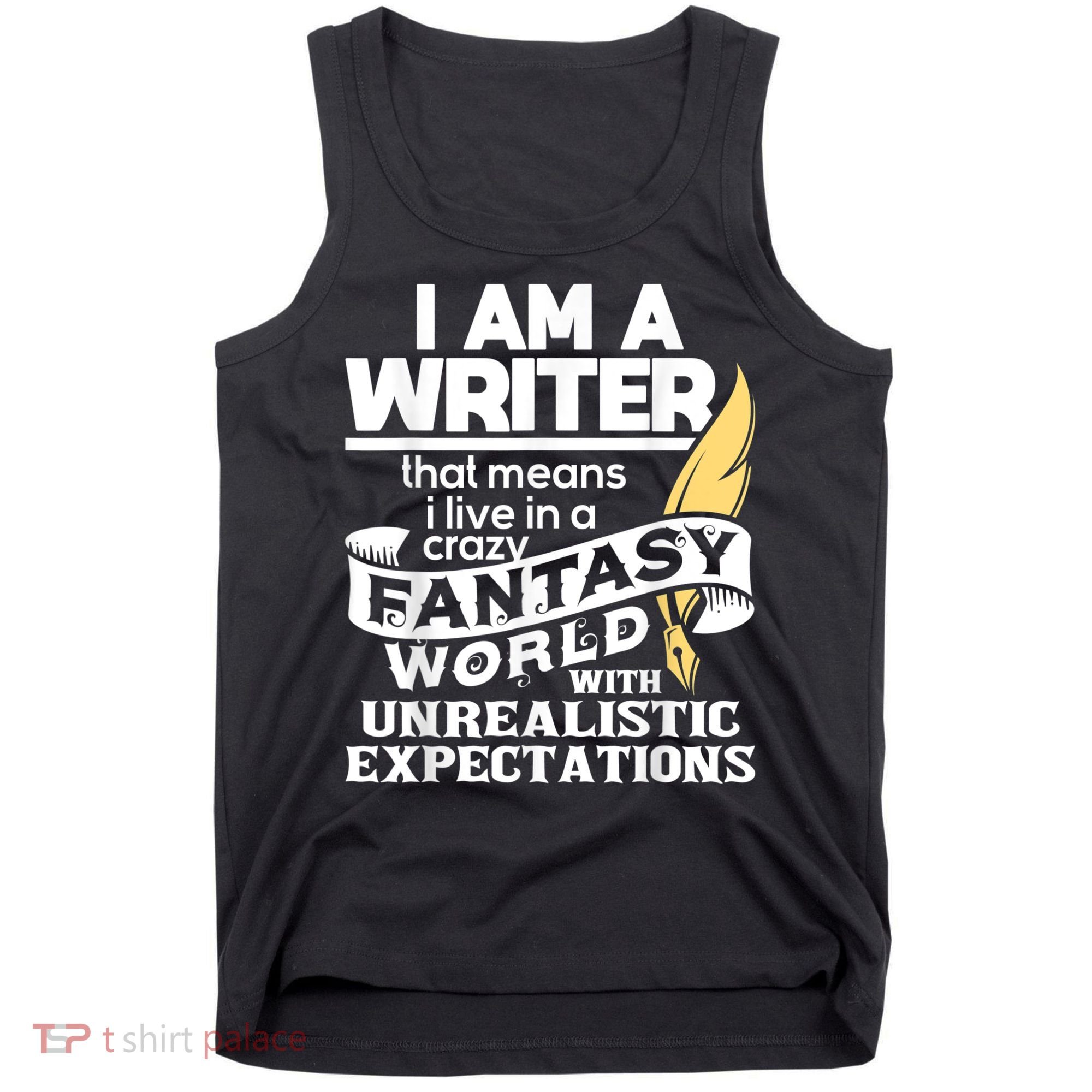 Fantasy World With Unrealistic Expectations Author Writer Tank Top