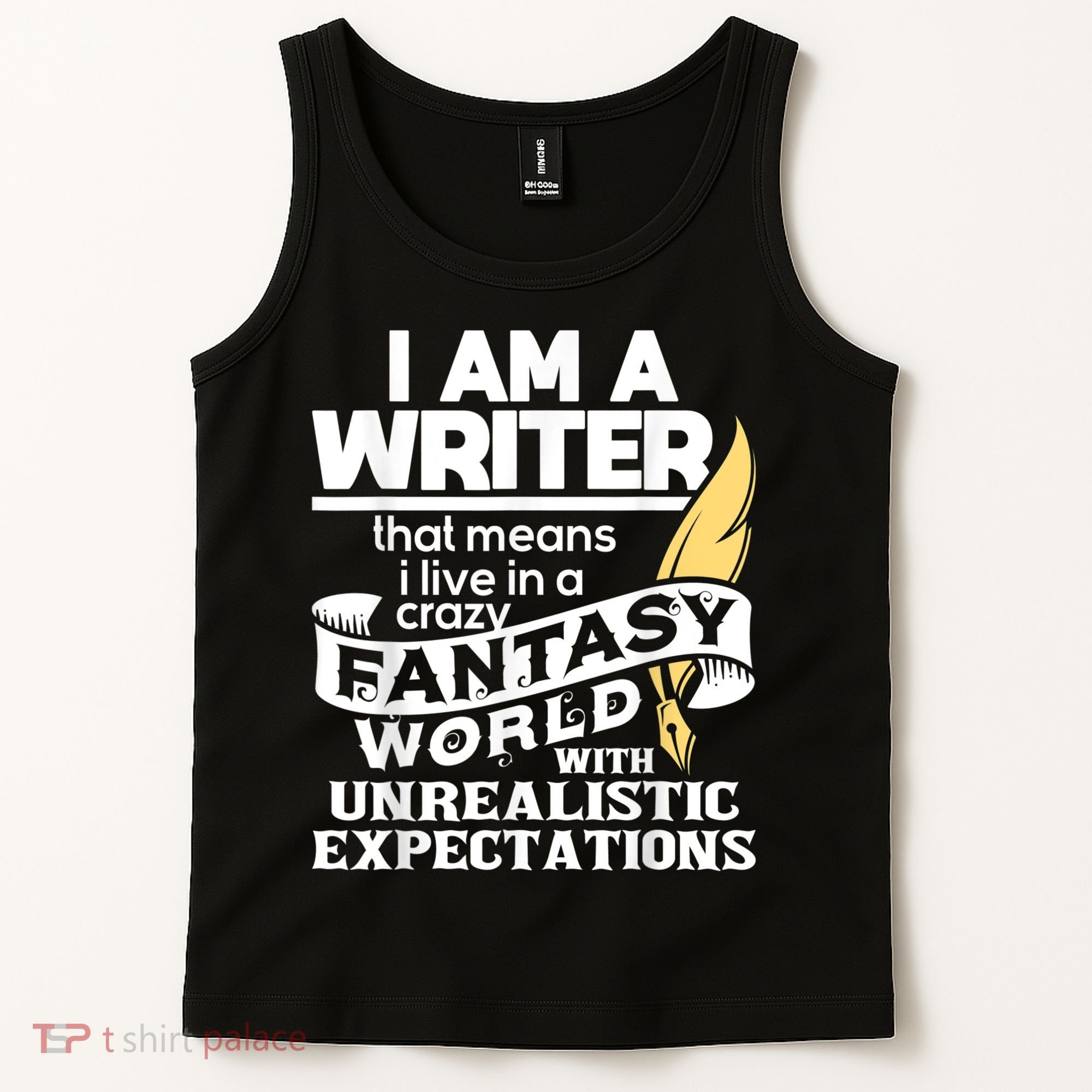 Fantasy World With Unrealistic Expectations Author Writer Tank Top