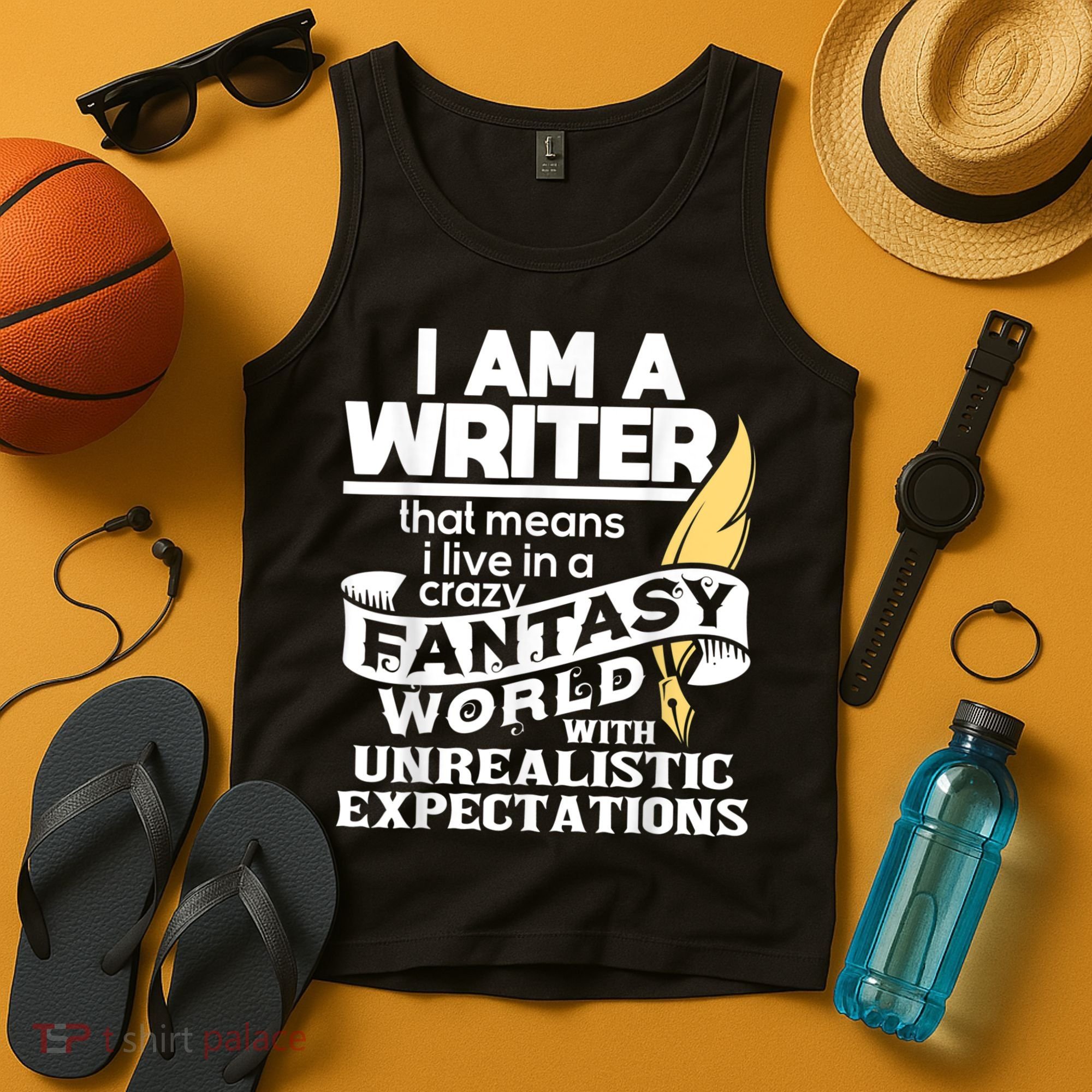 Fantasy World With Unrealistic Expectations Author Writer Tank Top