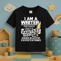 Fantasy World With Unrealistic Expectations Author Writer Toddler T-Shirt thumb 3