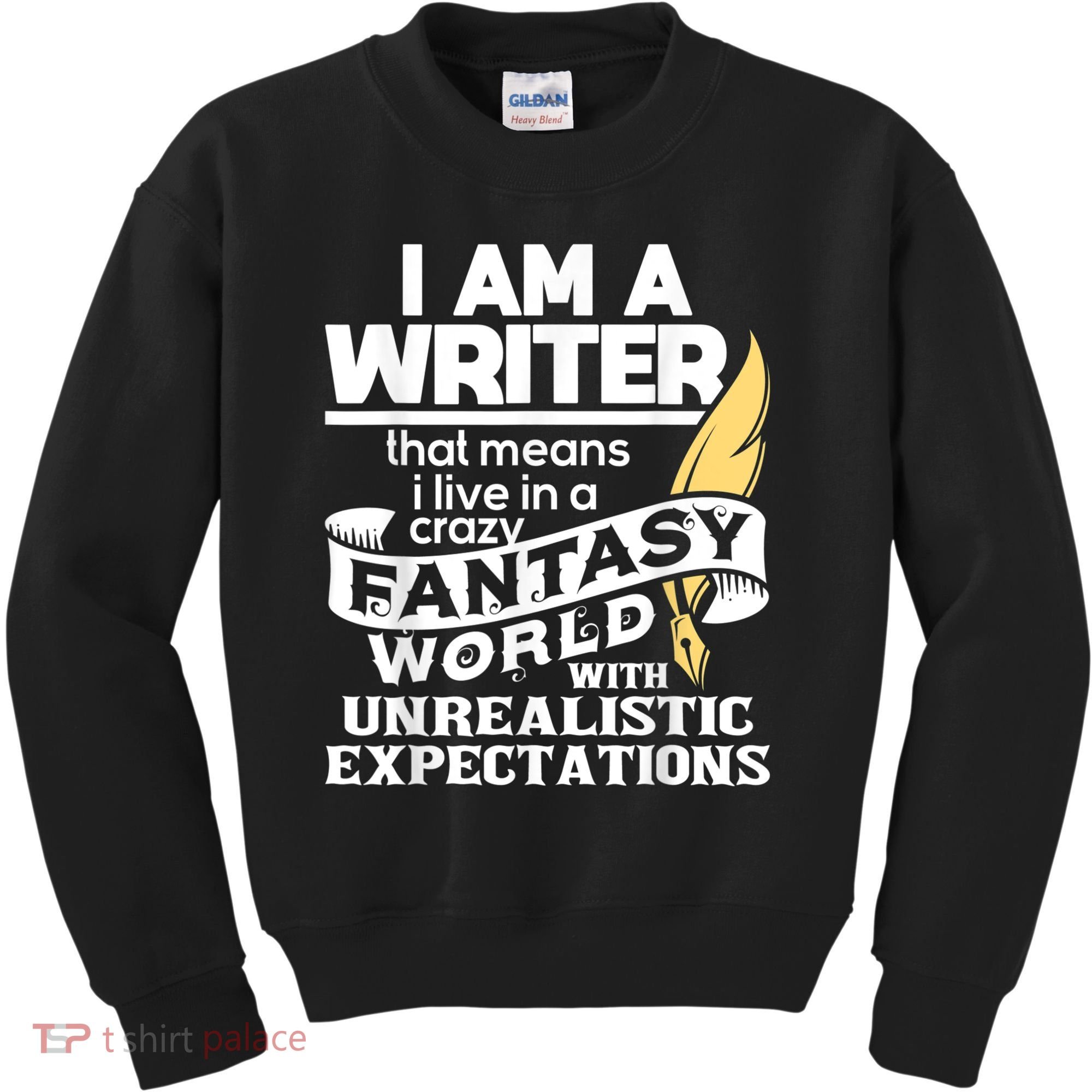 Fantasy World With Unrealistic Expectations Author Writer Kids Sweatshirt