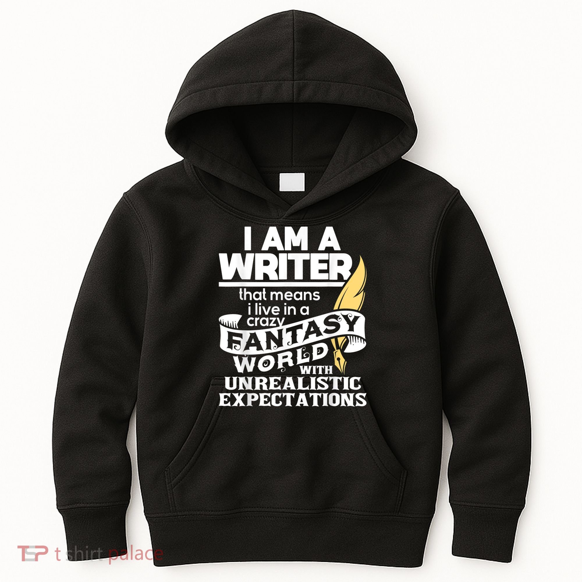 Fantasy World With Unrealistic Expectations Author Writer Kids Hoodie