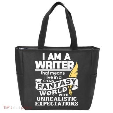 Fantasy World With Unrealistic Expectations Author Writer Tote Bag