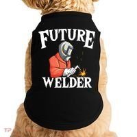 Future Welder Welding Helmet Metal Fabrication Fusing MIG Doggie Tank thumb 0