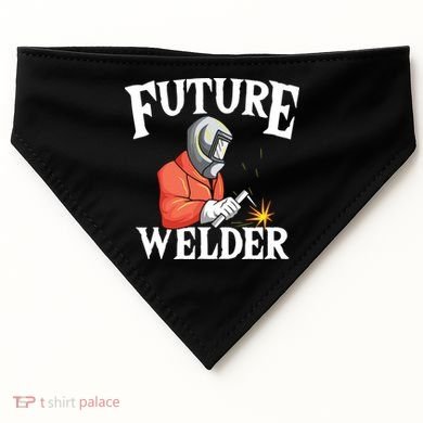 Future Welder Welding Helmet Metal Fabrication Fusing MIG USA-Made Doggie Bandana