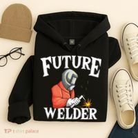 Future Welder Welding Helmet Metal Fabrication Fusing MIG Hoodie thumb 4