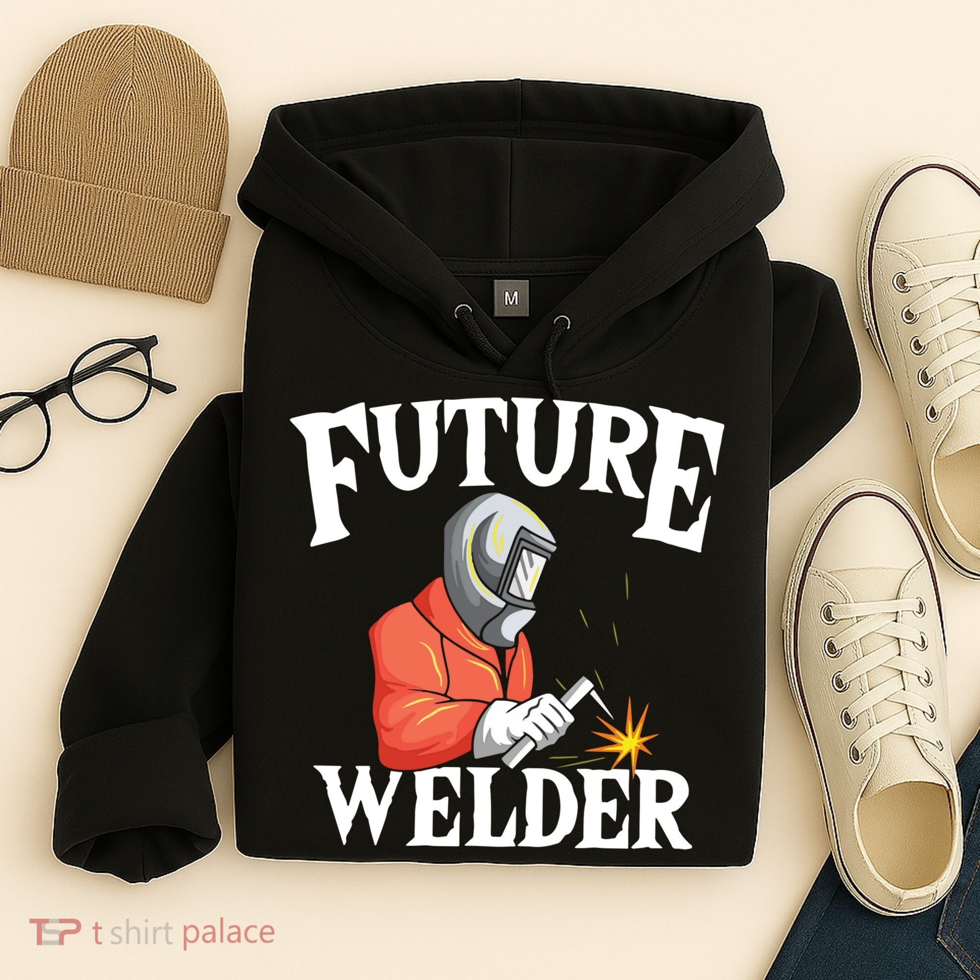 Future Welder Welding Helmet Metal Fabrication Fusing MIG Hoodie