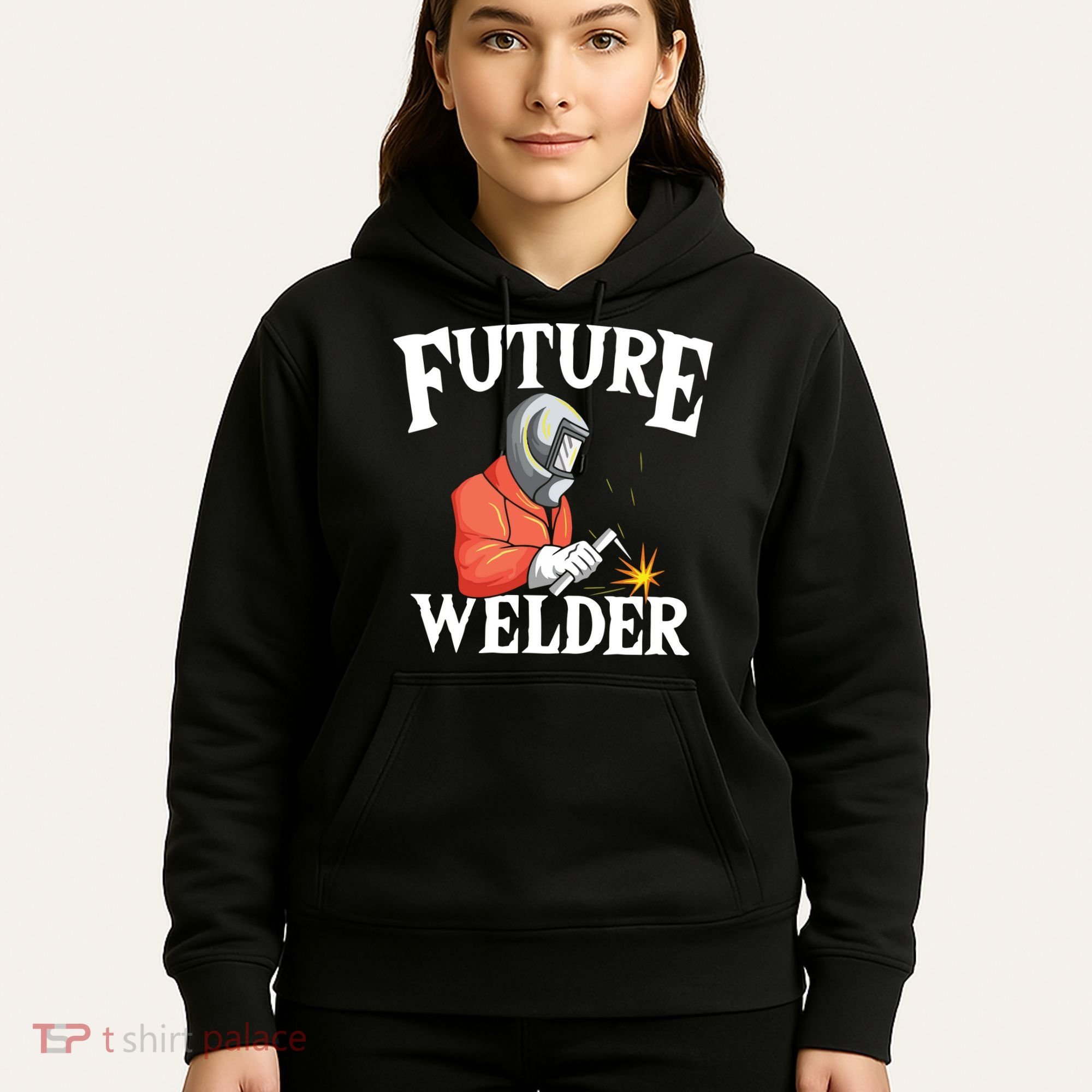 Future Welder Welding Helmet Metal Fabrication Fusing MIG Hoodie
