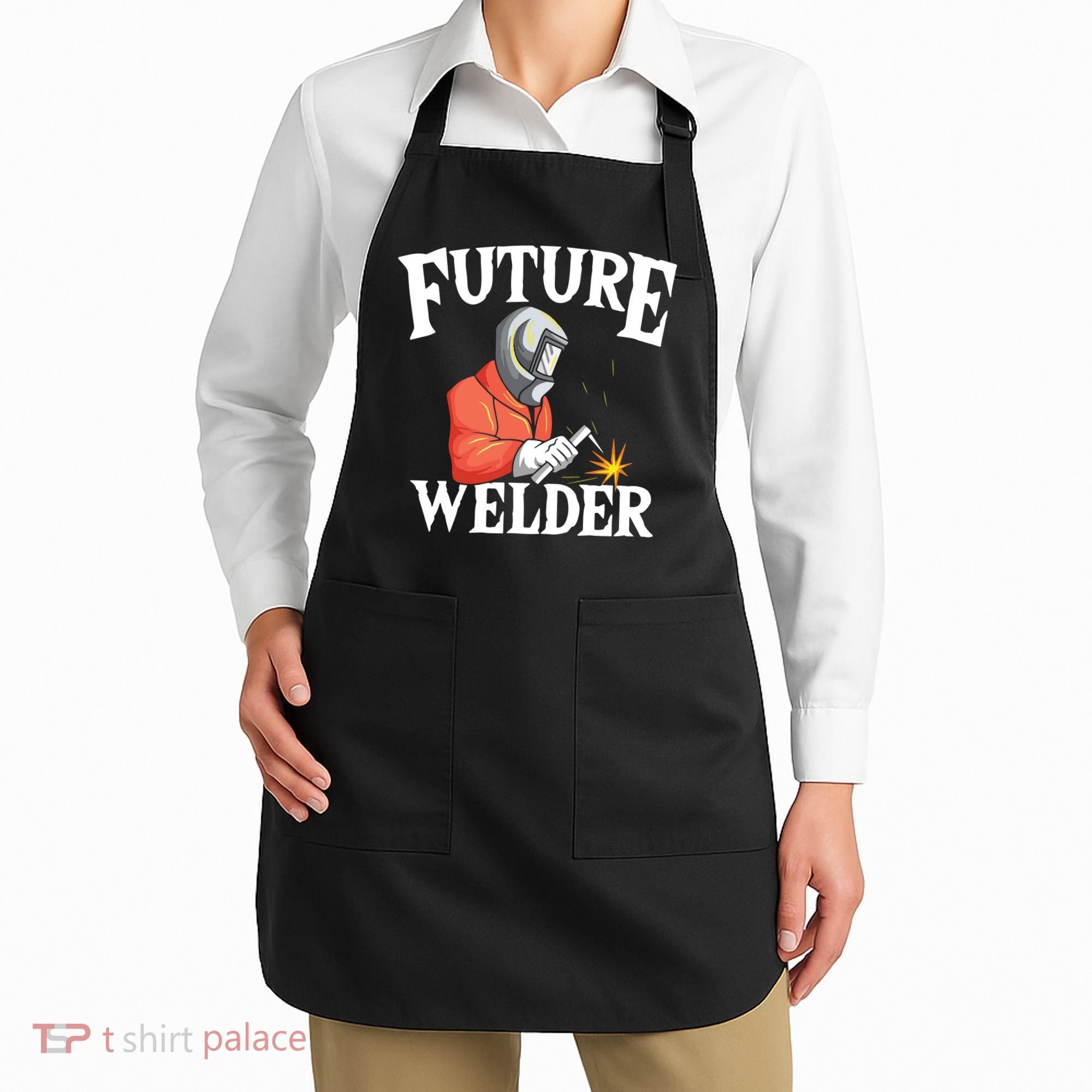 Future Welder Welding Helmet Metal Fabrication Fusing MIG Apron