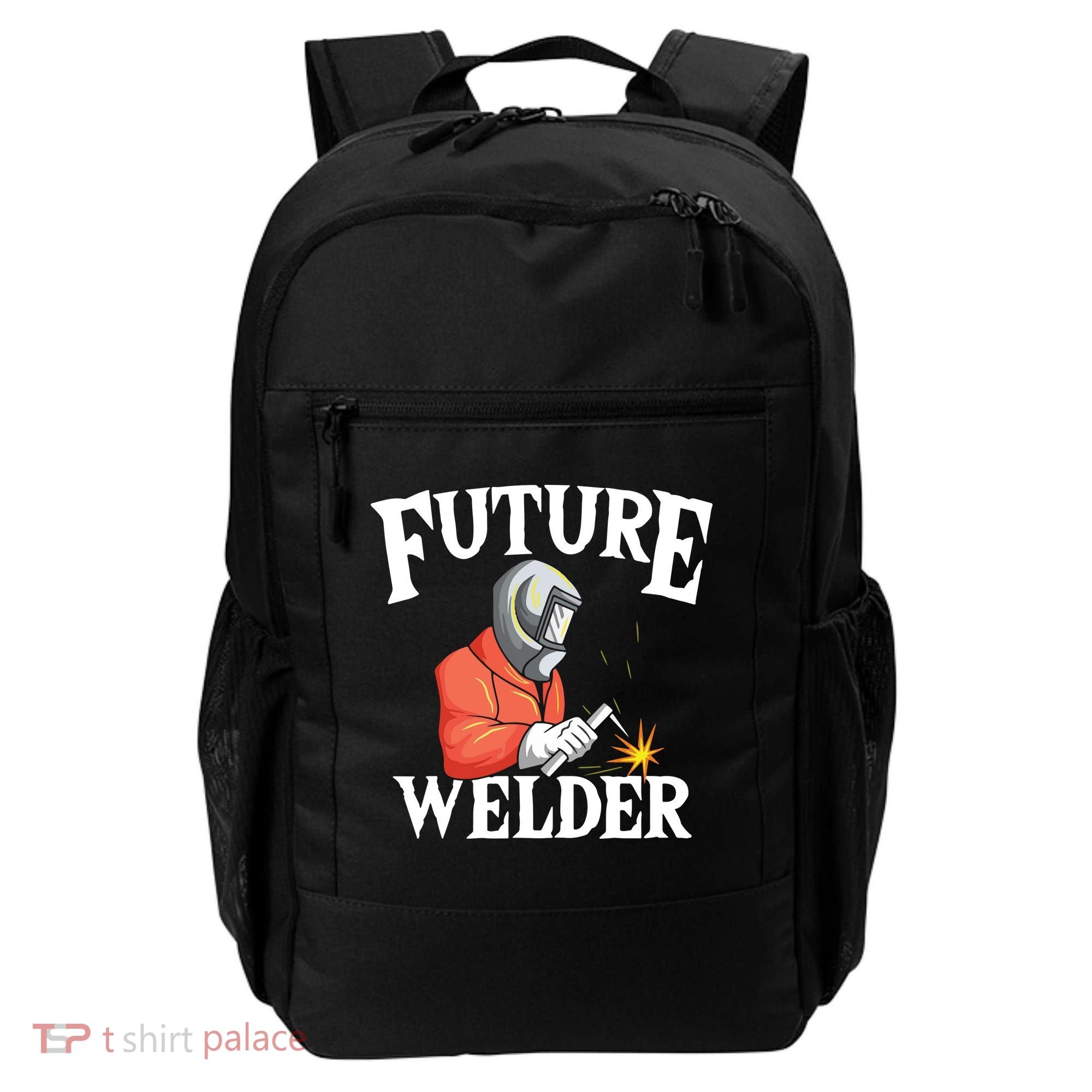 Future Welder Welding Helmet Metal Fabrication Fusing MIG Backpack