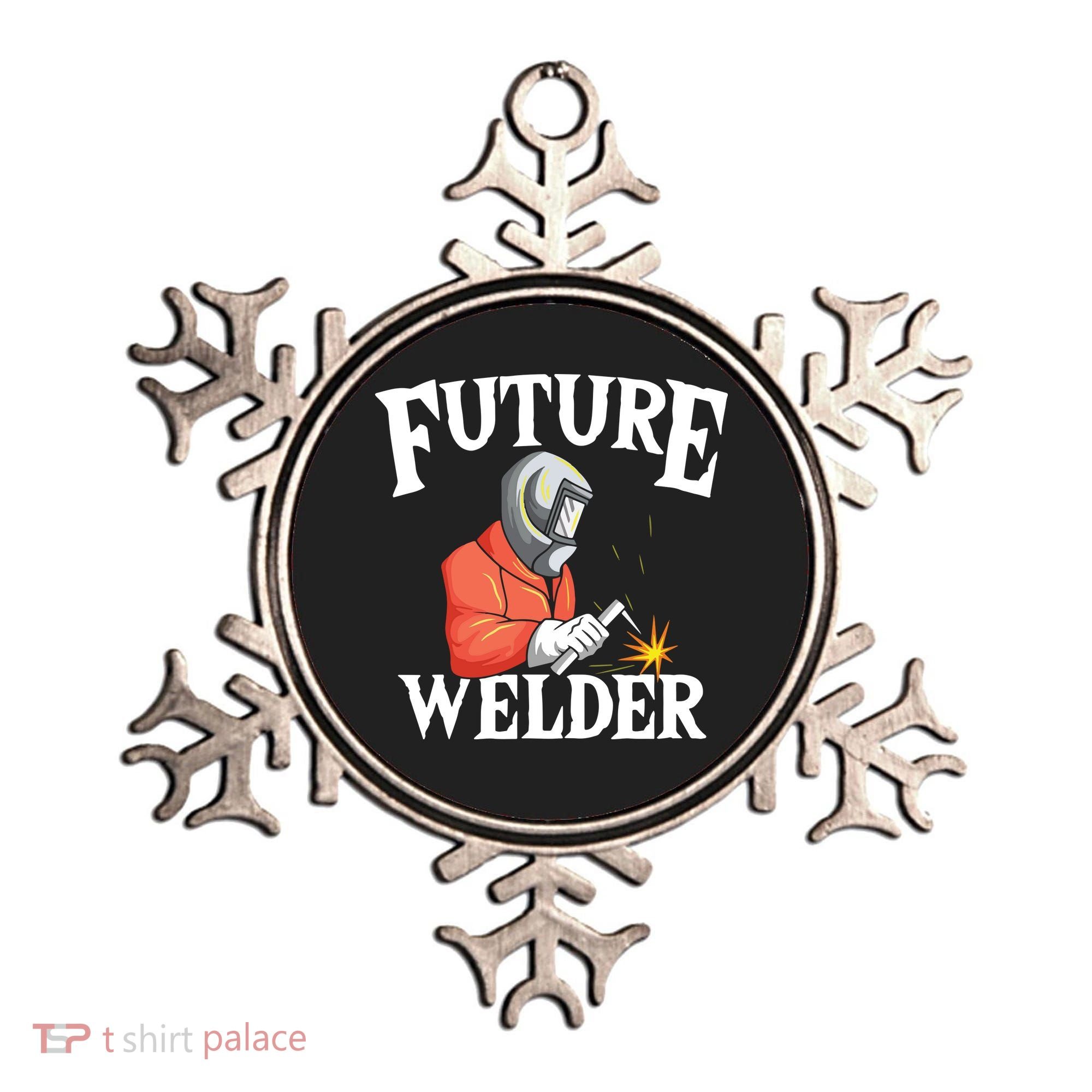 Future Welder Welding Helmet Metal Fabrication Fusing MIG Ornament