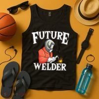Future Welder Welding Helmet Metal Fabrication Fusing MIG Tank Top thumb 4