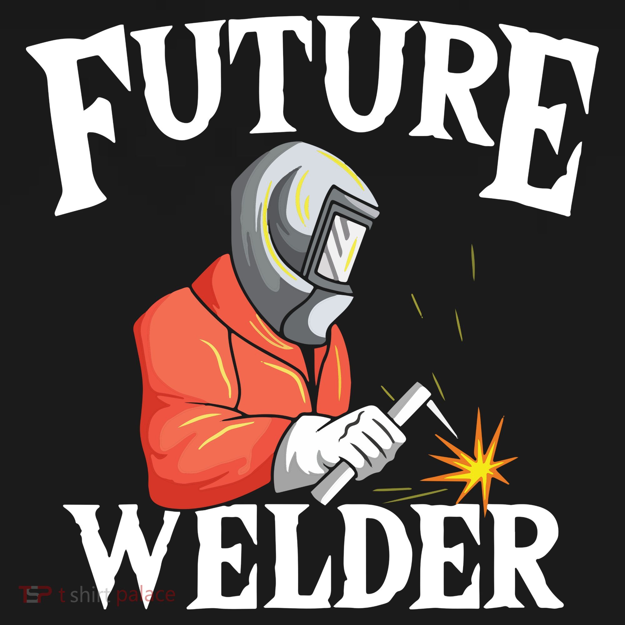 Future Welder Welding Helmet Metal Fabrication Fusing MIG Tank Top