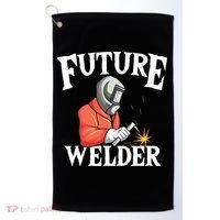 Future Welder Welding Helmet Metal Fabrication Fusing MIG Golf Towel thumb 0