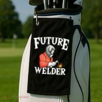 Future Welder Welding Helmet Metal Fabrication Fusing MIG Golf Towel thumb 2