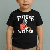 Future Welder Welding Helmet Metal Fabrication Fusing MIG Toddler T-Shirt thumb 2