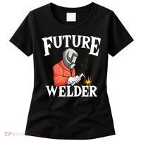 Future Welder Welding Helmet Metal Fabrication Fusing MIG Women's T-Shirt thumb 0