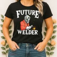 Future Welder Welding Helmet Metal Fabrication Fusing MIG Women's T-Shirt thumb 2