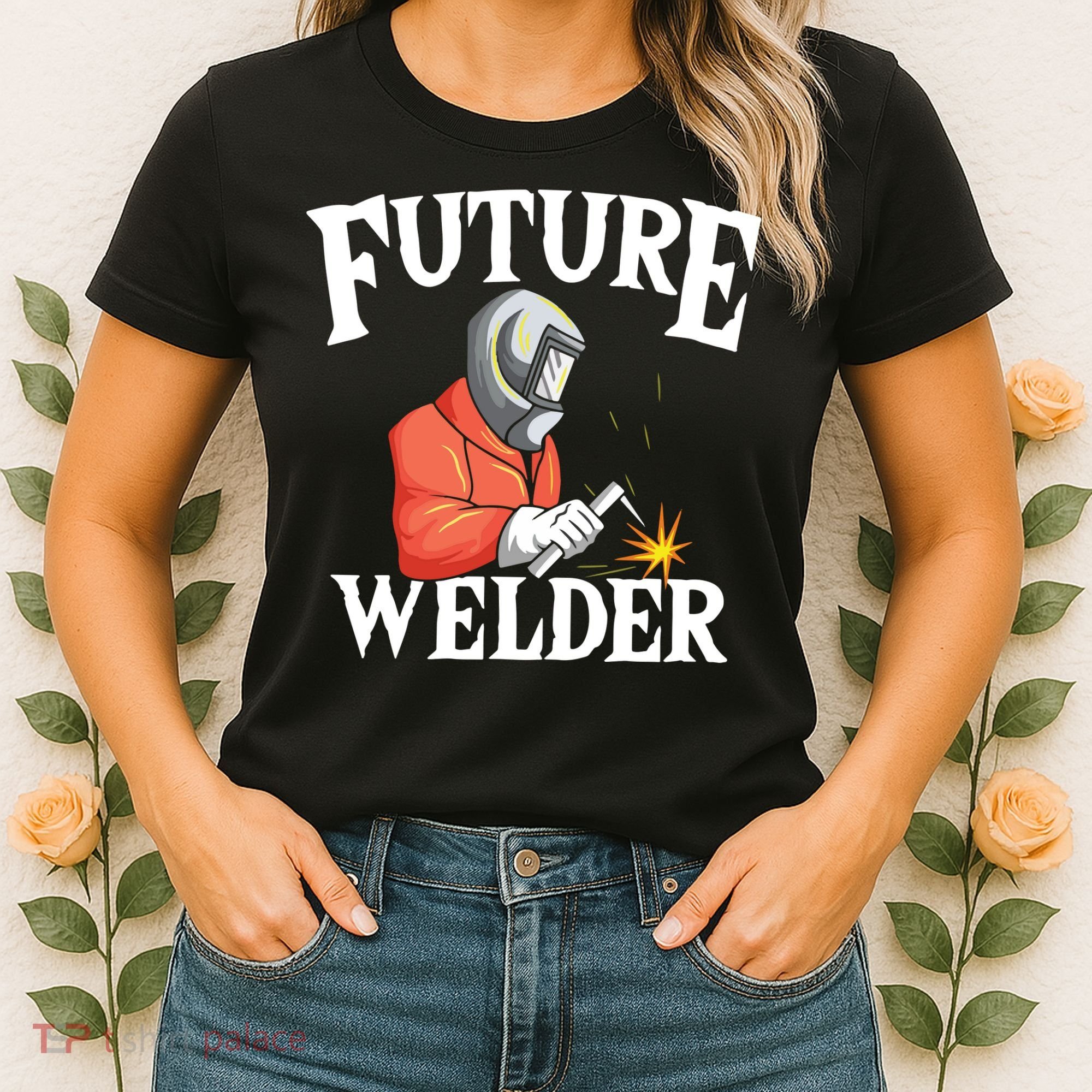 Future Welder Welding Helmet Metal Fabrication Fusing MIG Women's T-Shirt