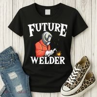 Future Welder Welding Helmet Metal Fabrication Fusing MIG Women's T-Shirt thumb 3