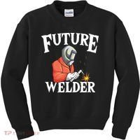 Future Welder Welding Helmet Metal Fabrication Fusing MIG Kids Sweatshirt thumb 0