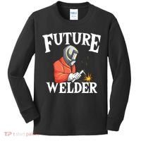Future Welder Welding Helmet Metal Fabrication Fusing MIG Kids Long Sleeve Shirt thumb 0