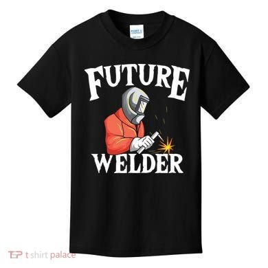 Future Welder Welding Helmet Metal Fabrication Fusing MIG Kids T-Shirt